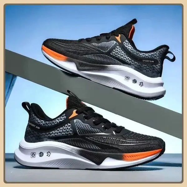 Men's running shoes & Walking Shoes - Lace-up, Lightweight, Comfortable & Breathable Tennis Sneakers Good Vibrations