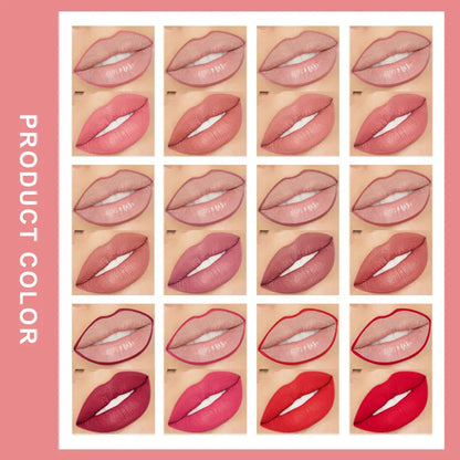 Lip Liner Lipstick Pen Waterproof Long-Lasting Hook Line Lip Pencil Matte Matte Beginner Automatic Lip Liner Bean Paste Color Hook Pen Automatic Rotating Lip Liner Good Vibrations