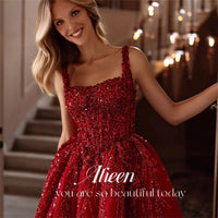 Customized Prom Dresses for Special Occasions Hand-made Beads Luxurious Women's Evening Dresses Large Sizes Square Leader Shiny Good Vibrations