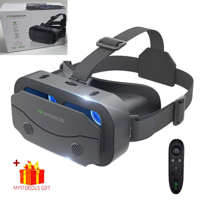 VR Glasses Virtual Reality Headset Viar Devices Helmet 3D Lenses Smart Goggles For Smartphones Phone Mobile Gogle Game Accessory Good Vibrations