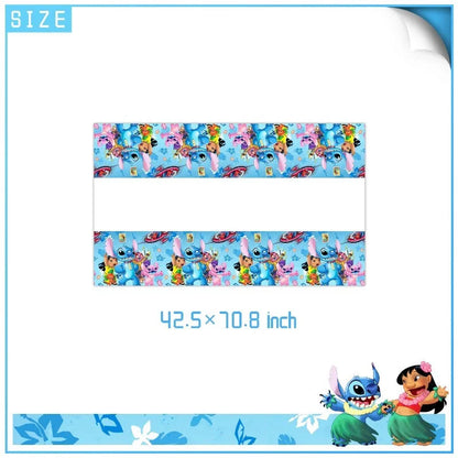 Disney Lilo Stitch Theme Birthday Party Supplies Tableware Set Children Birthday Party Cutlery Decoration Napkin Paper Cup Good Vibrations