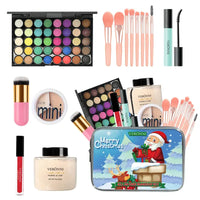 All-in-One Makeup Kit Gift with Eyeshadow Palette Lipstick Blush Eyeliner Cosmetics Gift Box For Birthday Christmas make up Sets Good Vibrations