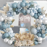 Blue Balloon Garland Arch Kit Macaron Light Blue Balloon Wedding Boy Baby Shower Ocean Birthday Party Decoration Kids Ballons Good Vibrations