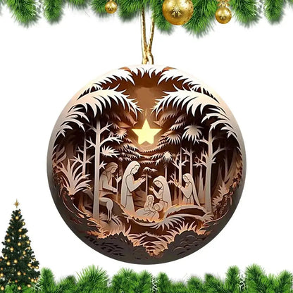 Christmas Tree Pendant Jesus Christ Hanging Ornaments Christmas Tree Ornament Christian Gifts Exquisite Xmas Ornaments Good Vibrations