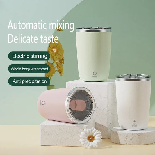 Automatic Mixing Cup USB Rechargeable Self Stirring Magnetic Mug Stainless Steel Milk Stirring Coffee Cup Smart Mixer Water Cup Good Vibrations Adult Super Store