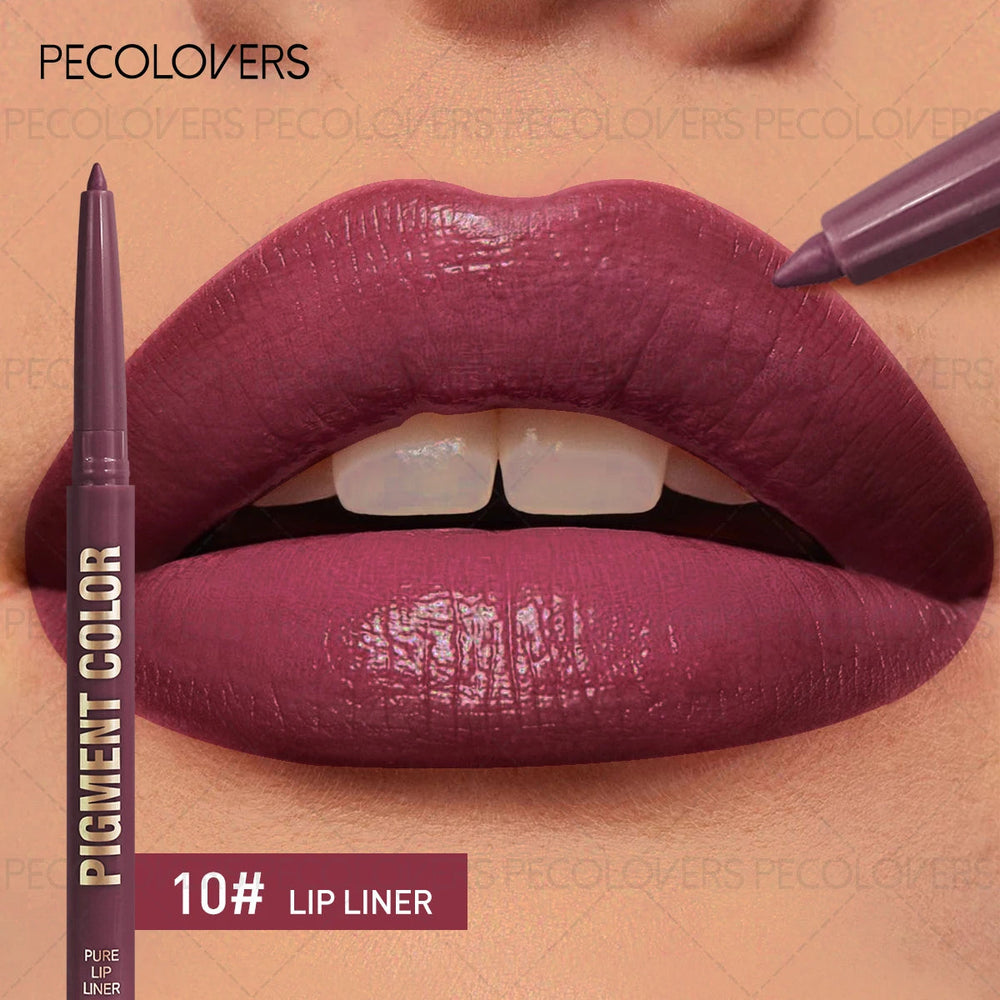 1PC Matte Lip Liner, Waterproof, Easy To Color, Durable, Three-dimensional Lips, Long-lasting, Women's Gift Good Vibrations