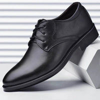 Men's Shoes Black Leather Formal Shoes for Men Oxfords Male Wedding Party Office Business Shoe Man zapatos de hombre Plus Size Good Vibrations
