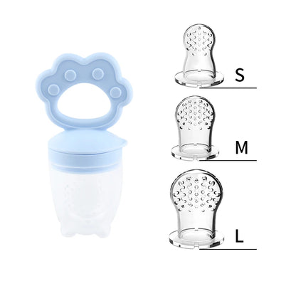 Silicone Fruit & Vegetable Juicing Baby Gum Toy Cartoon Chewing Teeth Grinding Stick Auxiliary Food Tool Safe Baby Care Utensils Good Vibrations