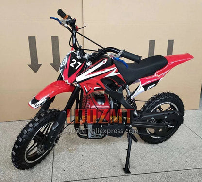 49CC 50CC 4-Stroke ATV OFF-road Gasoline Motorcycle Racing MOTO Dirt Bike Motorbike For Adult Children Boy Girl Child Men Women Good Vibrations