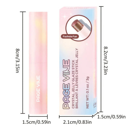 Jelly Eyeshadow Highlight Stick, Glitter Shimmer Long-Lasting High Pigment, Valentine's Day Party Beach Travel Holiday Good Vibrations