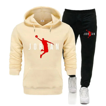 2025 Fall Winter Men's Tracksuit Hoodie Pants 2Pcs Sets Suit Leisure Sweatshirts Sweatpants Fashion Trends Brand Clothing S-3XL Good Vibrations