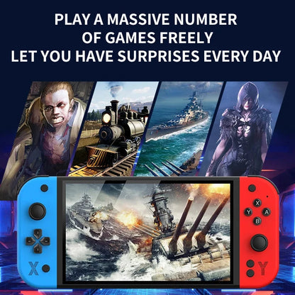 G90 7inch 64GB 4000mAh portable handheld game console arcade high-definition For PSP/PS1 nostalgic retro TV Gaming Controller Good Vibrations