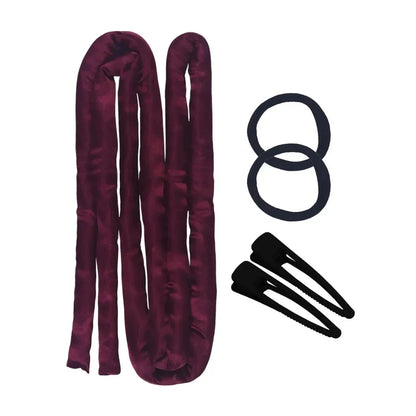 No Heat Soft Hair Curlers Lazy Hair Rollers Heatless Curling Rod Headband Sleeping Silk Curls Ties Perm Rods Hair Styling Tools Good Vibrations