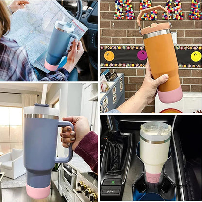 Silicone Insulated Cup Protective Sleeve For 40oz 30oz 20oz Water Bottle Silicone Boot Bottom Sleeve Cover Non-Slip Cup Sleeve Good Vibrations Adult Super Store