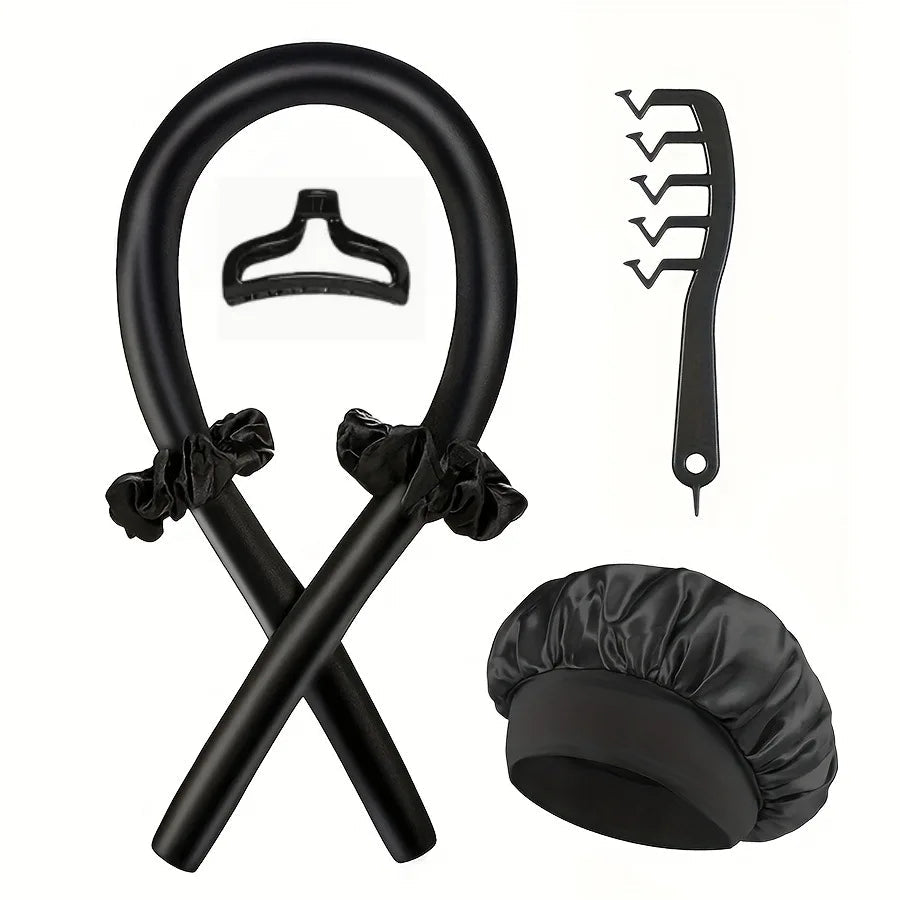 Heatless Curling Rod Headband Night Cap No Heat Hair Curler Hair Rollers Soft Curlers Lazy Curls Sleeping Bonnet Styling Tools Good Vibrations