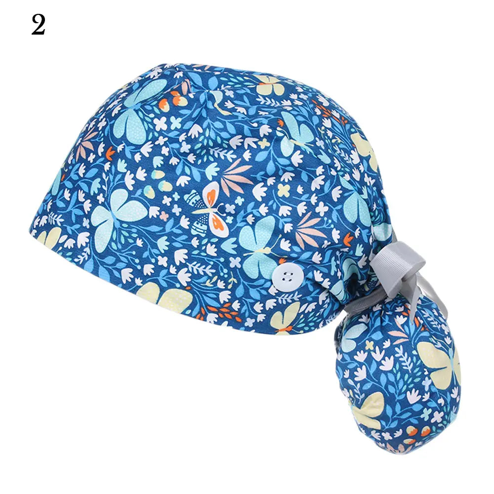 Women & Men Tie Back Hats Ponytail Holder Adjustable Long Hair Cap Working Hat With Button Working Cap Good Vibrations
