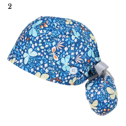 Women & Men Tie Back Hats Ponytail Holder Adjustable Long Hair Cap Working Hat With Button Working Cap Good Vibrations