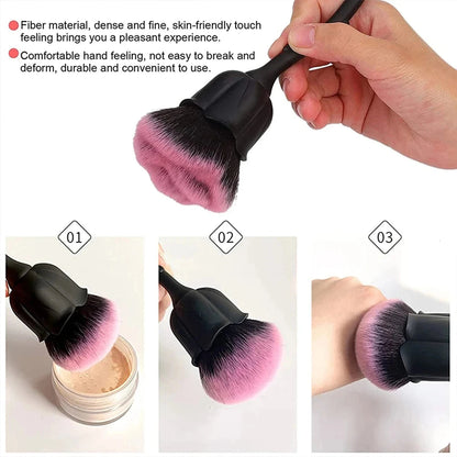 Rose-shaped Soft Brush For Manicure Nail Art Dust Brush Nail Dust Brush Gel Polish Dust Cleaning Nail Brushes Tool Nail Supplies Good Vibrations