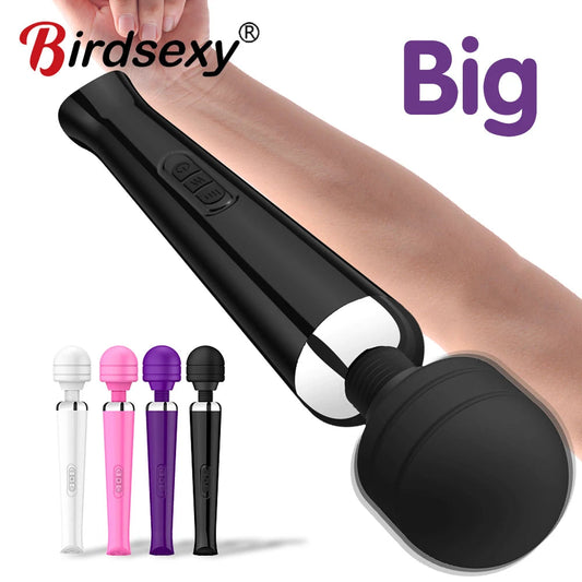 Powerful Magic Wand Vibrator for Women Big AV Body Massager G Spot Clitoris Stimulator USB Charging Adult Sex Toys for Woman Good Vibrations Adult Super Store