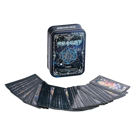 Tarot Cards European Mysterious Ancient Divination Tools Western Game Letters Card Nature's Secret Library Party Event Supplies Good Vibrations