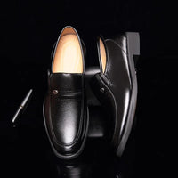 Leather Men Formal Shoes Luxury Brand 2023 Men's Loafers Dress Moccasins Breathable Slip on Black Driving Shoes Plus Size 38-44 Good Vibrations