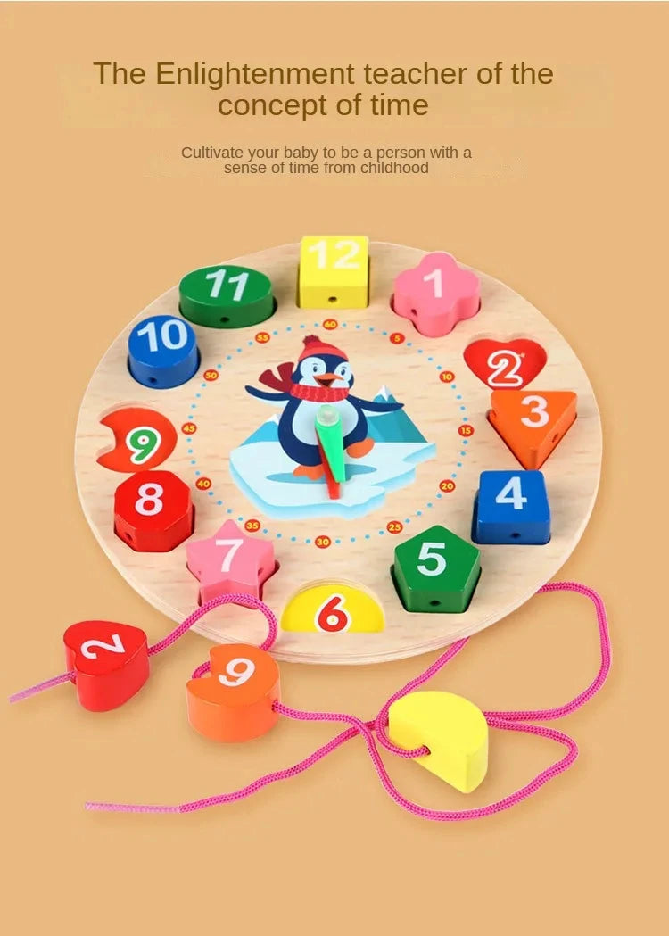 Montessori Wooden Toys for Babies 1 2 3 Years Boy Girl Gift Baby Development Games Wood Puzzle for Kids Educational Learning Toy Good Vibrations