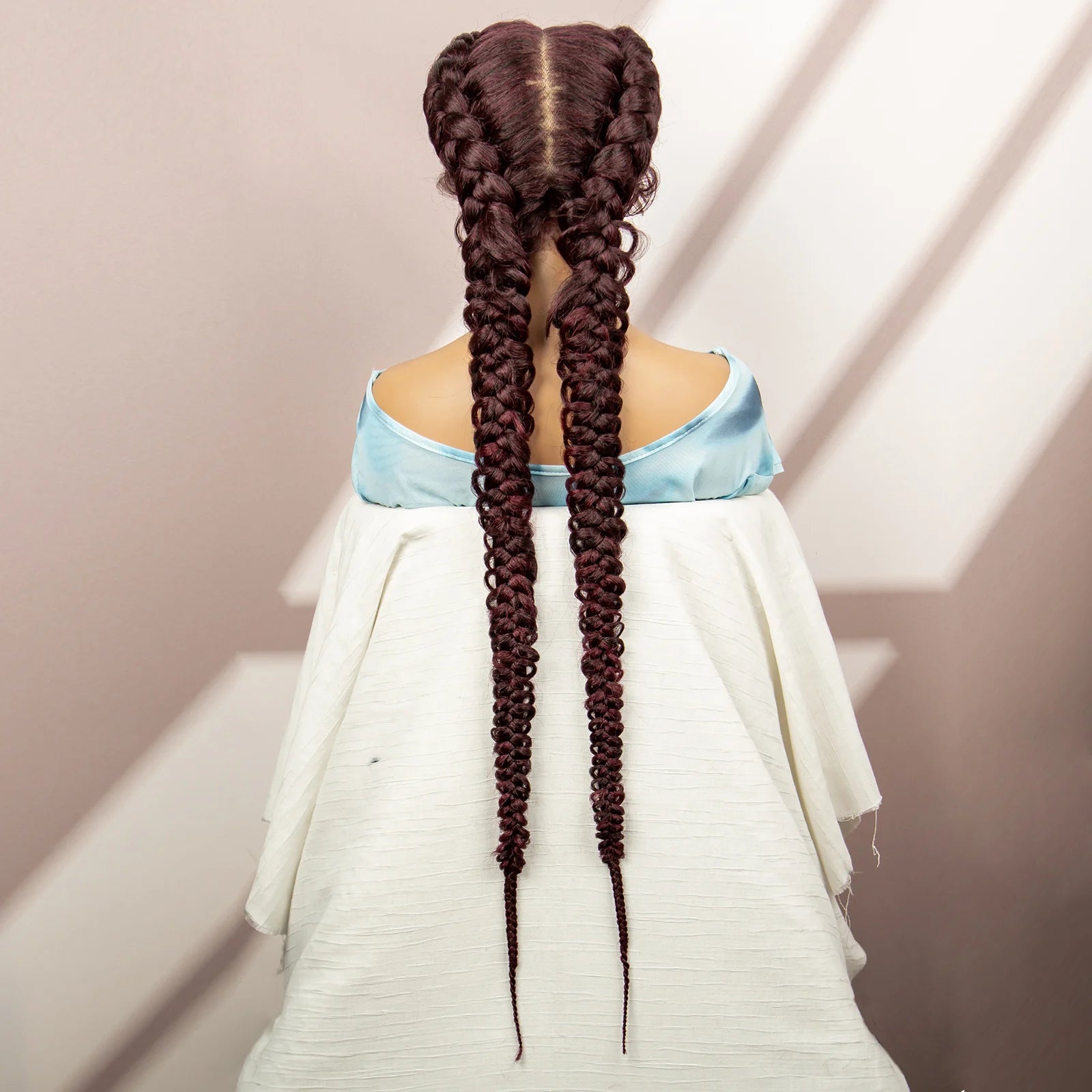 Synthetic Goddess Braided Wigs Cornrow Braided Wigs with Baby Hair Braids Wigs for Women Daily Use Knotless Wigs Good Vibrations