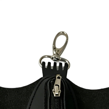 Coin Purse PU Leather Bat Gothic Bag Keychain Change Purse with Foldable Wings for Shopping Travel Work School Events Outdoor Good Vibrations