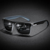 Sporty Square Fashion Glasses for Men and Women,Anti-Reflective PC LensesComposite Frame,Ideal for Cycling, Driving,Beach Travel Good Vibrations