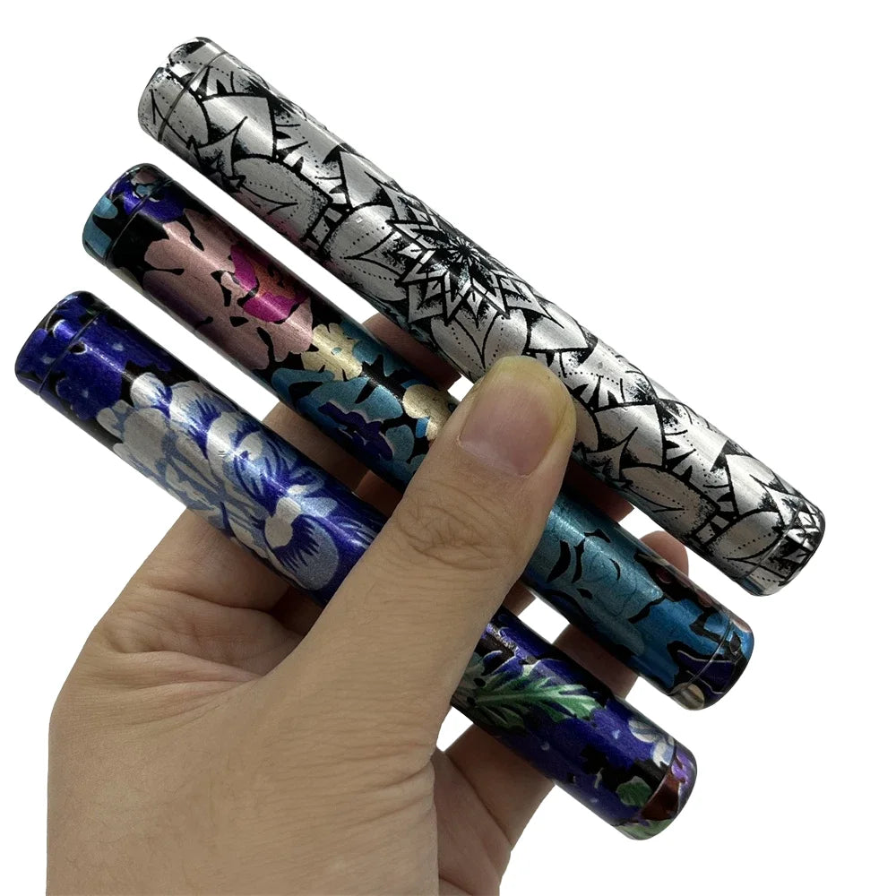 Printing Colors Proof Waterproof Cigarette Holder Aluminum Cigar Airtight Container Travel Storage Tube Smoking Accessories Good Vibrations Adult Super Store