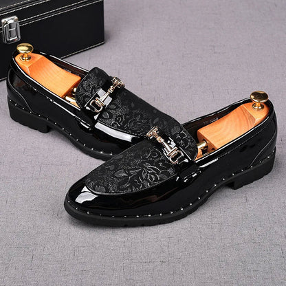 Mens Shoes Designer Handmade Wedding Leather British Dress Shoes Luxury Formal Business Driving Casual Shoes for Men New Loafers Good Vibrations