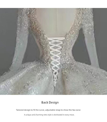 Short Long-Sleeved Socialite Wedding Dress