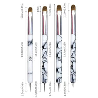 Dual-Ended Nail Art Brushes And Dotting Pens Set, Professional Manicure Detailing Tools, French Nail Art Pen Kit Good Vibrations