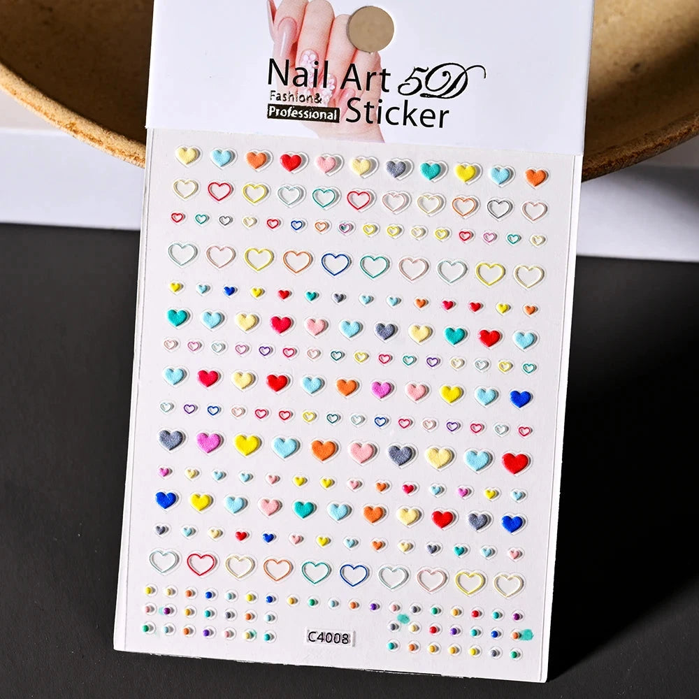 24 Pcs/box Children Cartoon Nail Tips Colorful Artificial Fake Nails for Cute Kids Girls Full Cover Short False Nail Art Kits* Good Vibrations