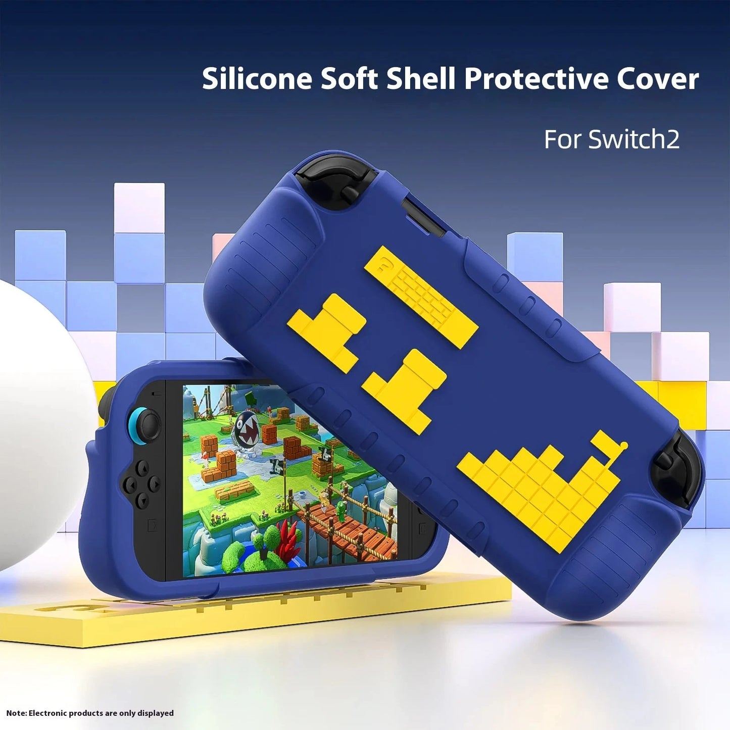 Silicone Protective Case Kit for Switch 2 Soft Touch Shockproof & Heat-Dissipating Design, Easy Snap-On Installation for NS2 Good Vibrations