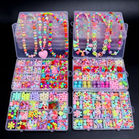 500pcs DIY Handmade Beaded Children's Toy Creative Loose Spacer Beads Crafts Making Bracelet Necklace Jewelry Kit Girl Toy Gift Good Vibrations