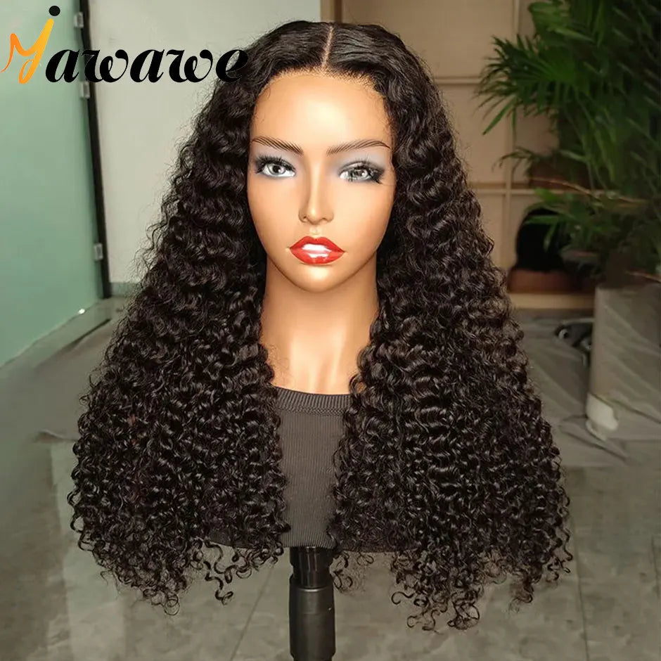 YAWAWE Glueless Wig Human Hair Ready To Wear Water Wave Pre-plucked 13x6 Lace Frontal Wigs For Women HD Lace Wigs Clearance Sale Good Vibrations