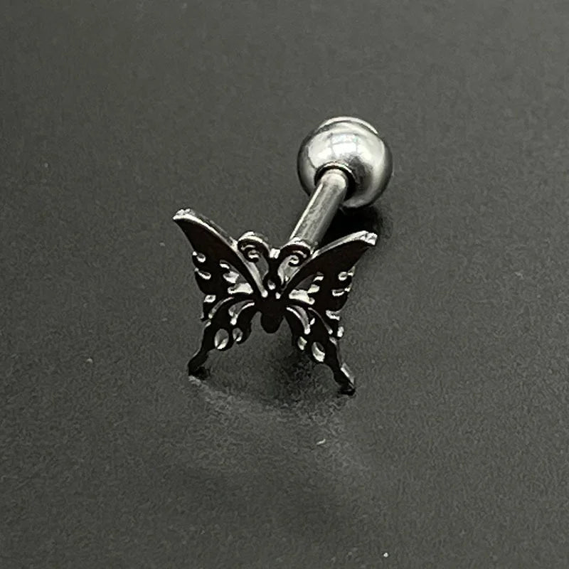 316L Titanium Steel Cute Tongue Rings Women Piercing Tongue Barbells Piercing Jewelry Ear Studs Septum Piercing Good Vibrations