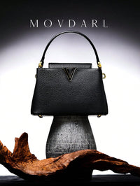 POHO Customized V Handbag Medium Elegant Classic Fashion Accessory for Party Gift Ideas for Women Friends Sisters Mothers Good Vibrations