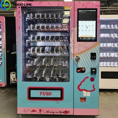 Refrigerated Cake Vending Machine Food Cupcake Vending Machine for Sale Cake Vending Machine with Elevator Good Vibrations