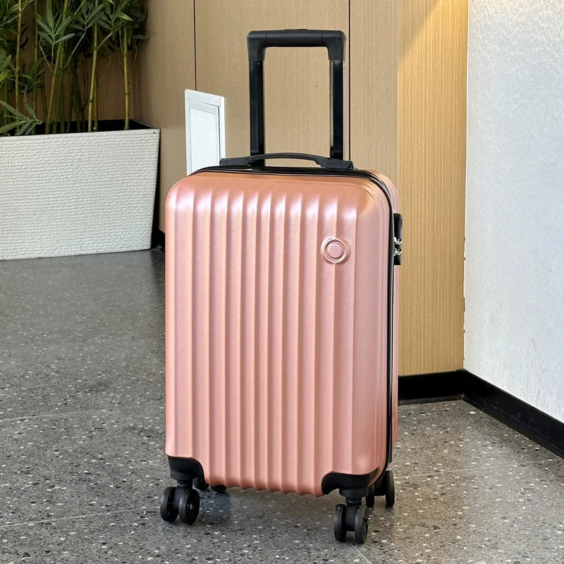 New 20inch Luggage, Carry-On Trolley Case, Pc Thickened Hard Shell Material, High-Strength Compression Resistance, Suitable for Both Men and Women Good Vibrations