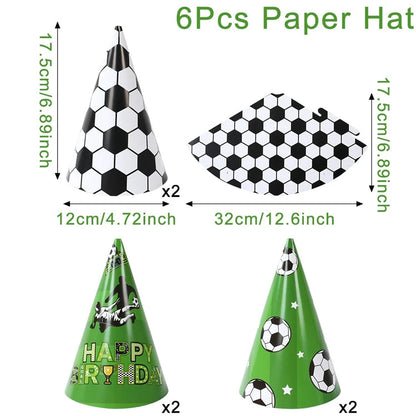 Football Party Disposable Tableware Boys Kids 1st Birthday Party Decorations Sports Soccer Theme Birthday Party Supplies Decor Good Vibrations
