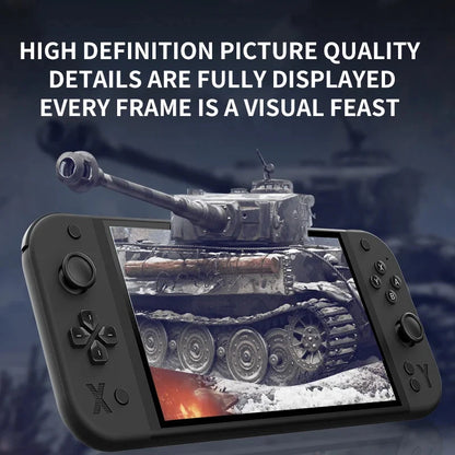 G90 7inch 64GB 4000mAh portable handheld game console arcade high-definition For PSP/PS1 nostalgic retro TV Gaming Controller Good Vibrations