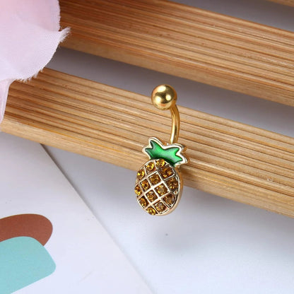 Drperfect Dangle Belly Button Ring for Women Cute Navel Rings Daisy Weed Butterfly Dangling Colorful Belly Piercing Jewelry Good Vibrations Adult Super Store