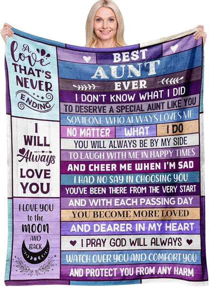 Gifts from Daughter Son for Mother's Day Birthday Mom Gifts Anniversary Unique Gifts for Mom Super Soft Flannel Throw Blankets Good Vibrations