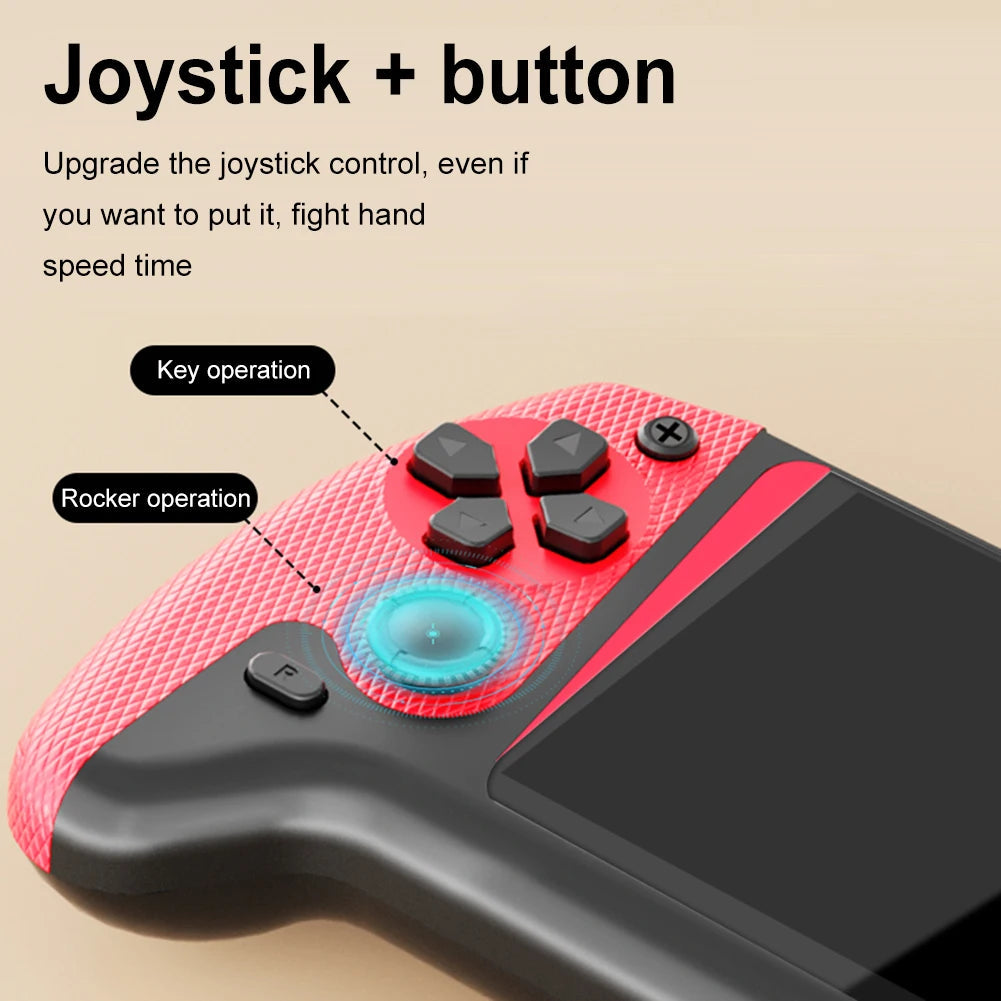 Retro Handheld Game Console 3.5inch LCD Screen Built-in 500 Games Gaming Console TV Connect Video Game Console for Single Player Good Vibrations