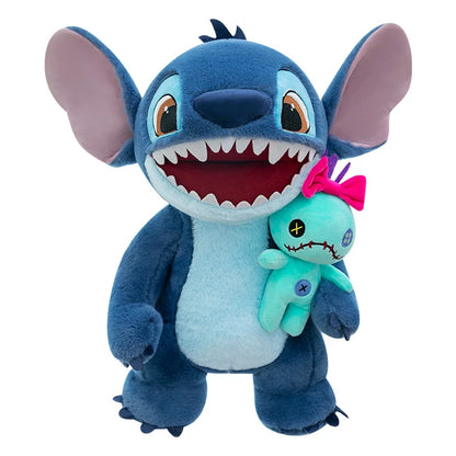 35/50cm Halloween Hug Little Gold Stitch Plush Toy Cartoon Big Mouth Stitch Doll Pillow as a Gift for Children Good Vibrations