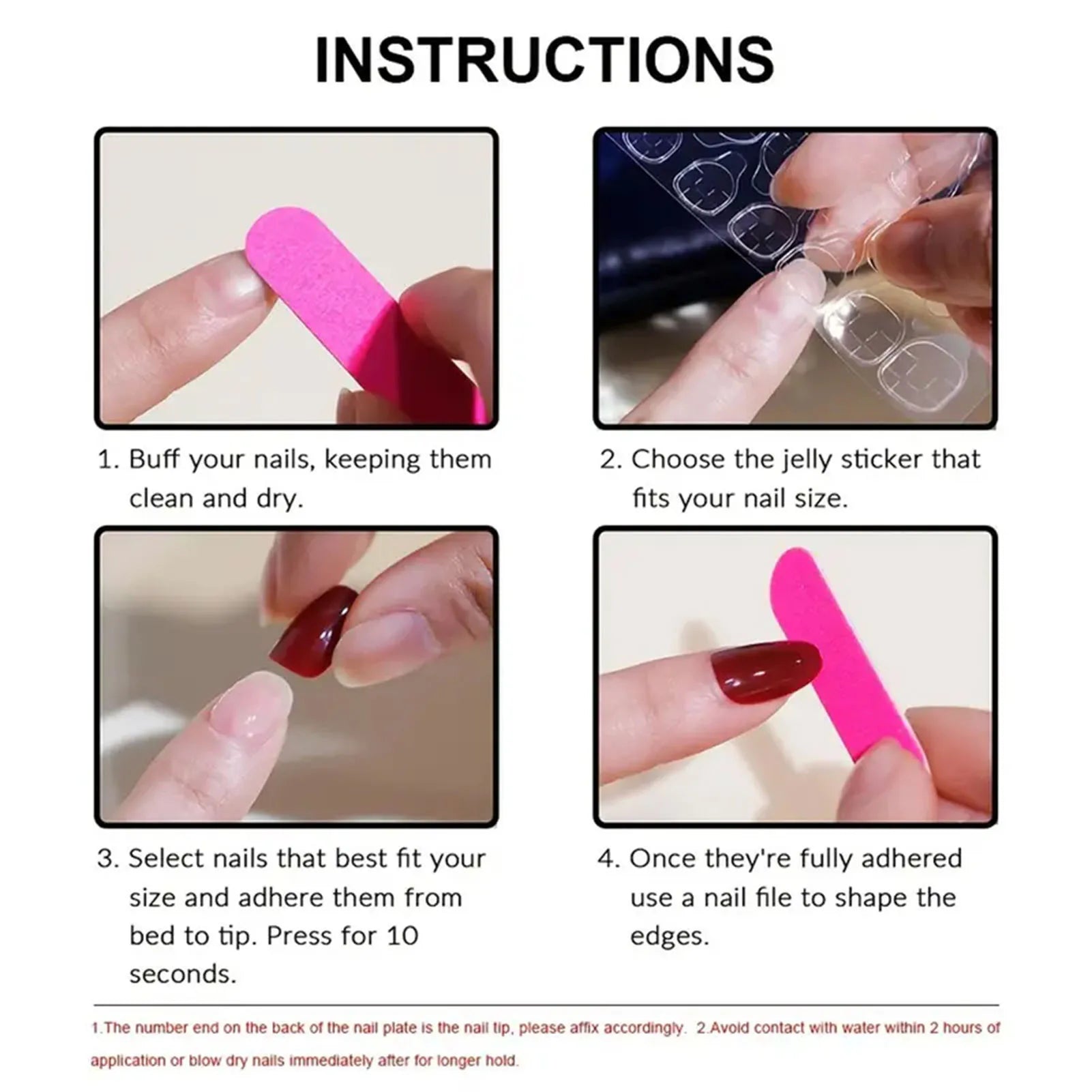 Handmade Press on Nails Ins Sweet Pink Blue Color Fake Nails for Girls Wearable 3D Cherry Love Star Korean Cute False Nail Tips Good Vibrations