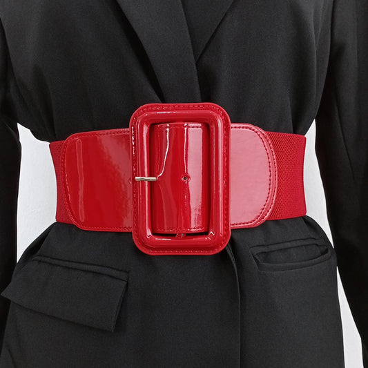 Plus Size Black Stretch Cummerbunds Female Wide Black Corset Belt Big Dress Red Waistband Designer Belts For Women White Good Vibrations