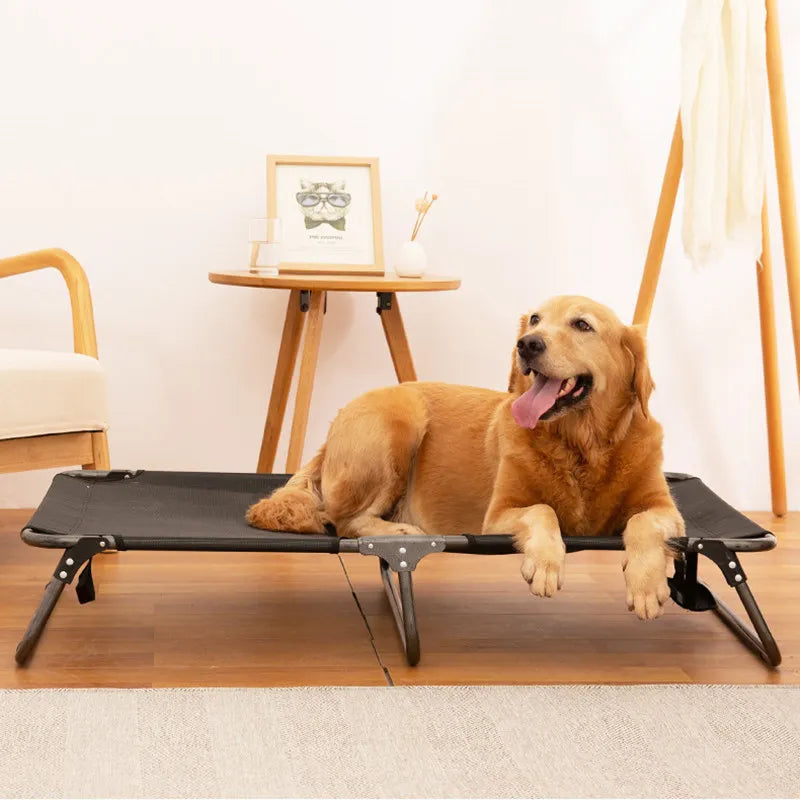 Dogs Bed Anti-moisturizing Chew Proof Dog Bed Breathable Dog Beds for Large Dogs Foldable Camping Sleeping Hanging ground Kennel Good Vibrations
